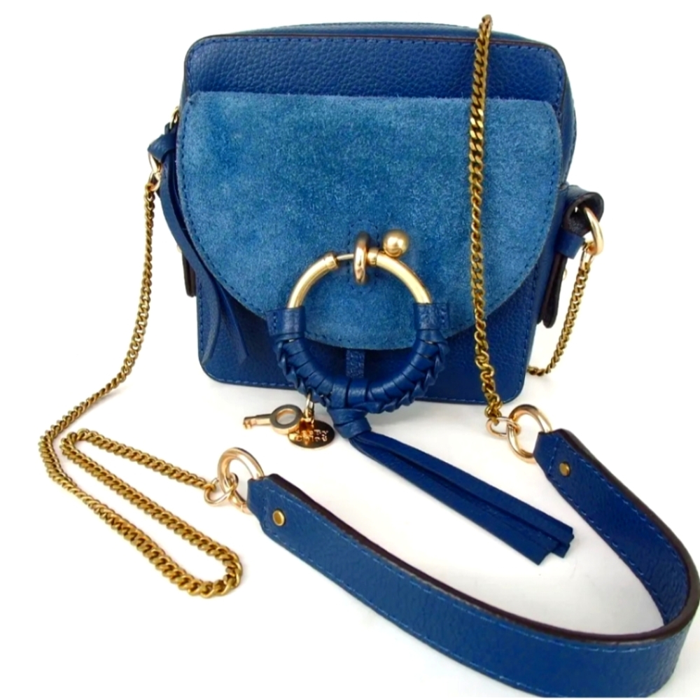 SEE BY CHLOE DOOGG1 JOAN SHOULDER BAG LEATHER/SUEDE